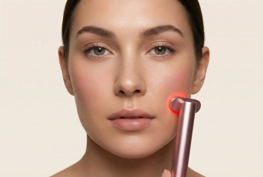 Rotlicht für Gesicht, Hals und Dekolleté: So wendest du es richtig an