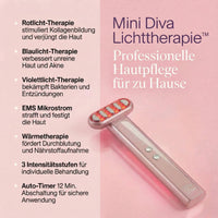 Mini Diva® Glow Wand – Rotlicht, Lichttherapie & EMS Lifting (6-in-1) - Image 3