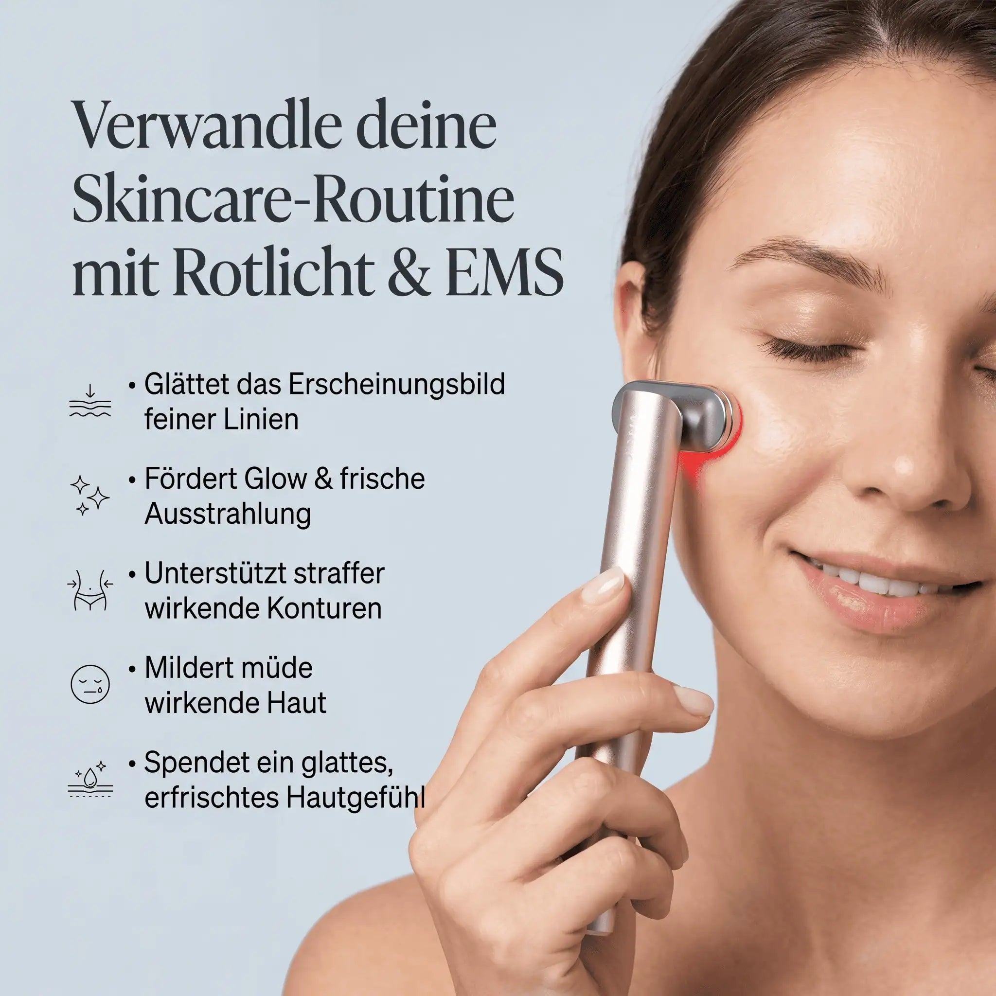 Glow One – Rotlichttherapie für Gesicht & Hals